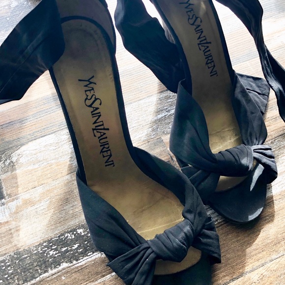 Yves Saint Laurent Shoes - YSL Ankle Wrap Heels